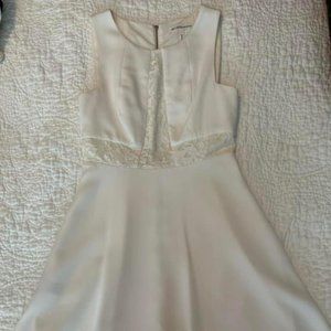 White Dress with Lace Detail